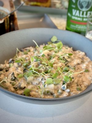 Mushroom Farro Risotto  at Love.Life in Culver City