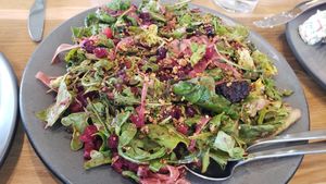 Wild arugula salad at Love.Life in Culver City