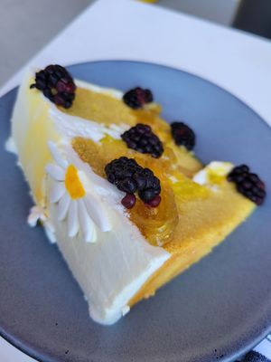 Lemon cake at Love.Life in Culver City