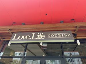 Main sign  at Love.Life in Culver City