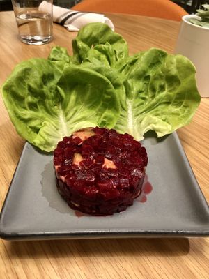 Beet tartare was outstanding   at Love.Life in Culver City