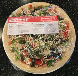 Garden Veggie on Original Crust (vegan when ordered with dairy-free cheese) at Papa Murphy's in Rosemount