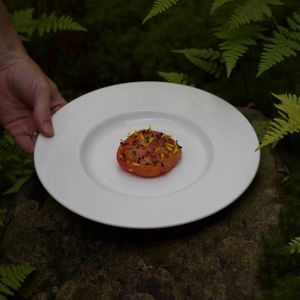 Pickled tomato at Zero Waste Kyoto in Kyoto