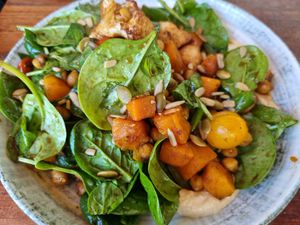 Baby spinach salad at Waterfront Tavern in Shellharbour