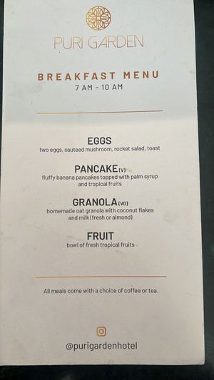 Pancakes (vegan) for guests staying at the hotel   at Ivy Cafe  in Gianyar