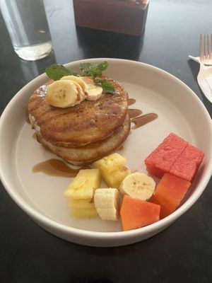 Vegan banana pancakes  at Ivy Cafe  in Gianyar
