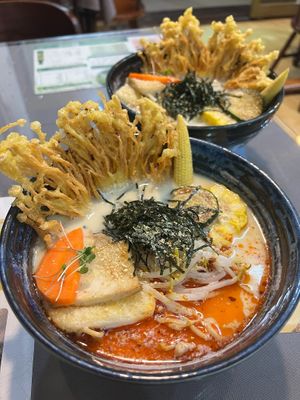 ramen at 旭麥蔬食拉麵 Vegan Raman in Taichung