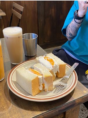 Mango sandwich  at Kim Yo Pan - Vegan Bakery in Taichung