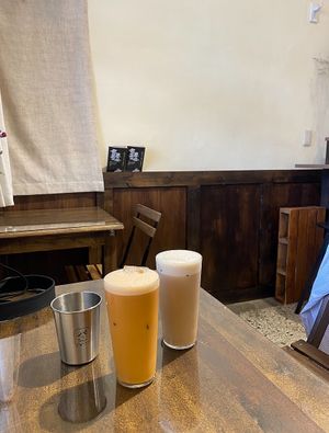 Iced teas  at Kim Yo Pan - Vegan Bakery in Taichung