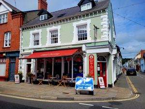Red Boat Ice Cream Parlour Beaumaris Outside. at Red Boat Ice Cream Parlour in Beaumaris