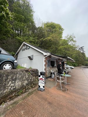The cafe   at The Babbacombe Beach Cafe  in Torquay