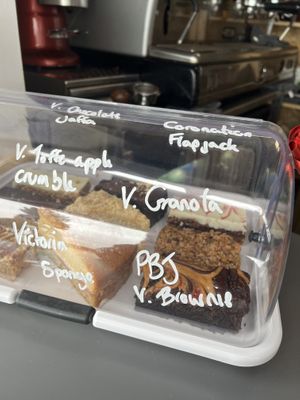Vegan option cakes   at The Babbacombe Beach Cafe  in Torquay