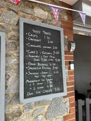 Menu  at The Babbacombe Beach Cafe  in Torquay