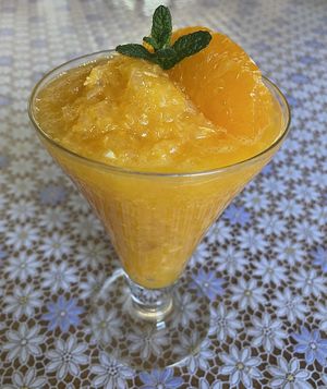 デコポン100の寒天ジュレパフェ  at Daichi Nijiro だいちにじいろ in Wakayama