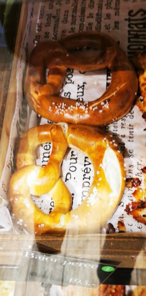Vegan pretzel at Belga Pékség & Kávézó in Budapest