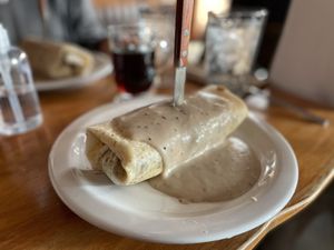 Breakfast burrito at Shelter Lounge in Seattle