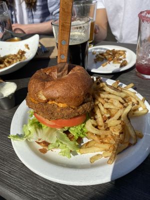 Fried chikn sandwich  at Shelter Lounge in Seattle