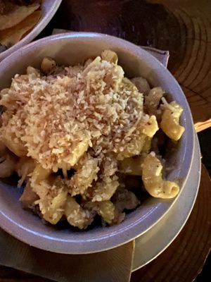 Macaroni and cheese!!! at Shelter Lounge in Seattle