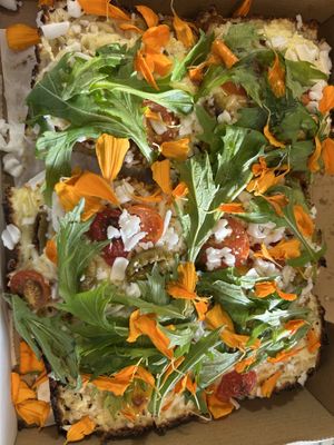 Incredible pizza!   at Bookie's Pizza in Santa Cruz