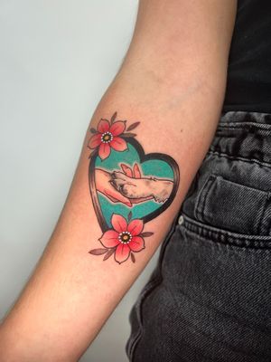 Animal lover tattoo in color  at Murlok Tattoo in Madrid