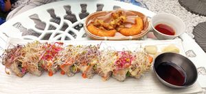 Huge California rolls at Vegan Insa - 비건인사 in Seoul