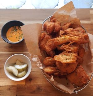 Curry Soy Chicken at Vegan Insa - 비건인사 in Seoul