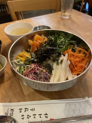 Spicy buckwheat noodles  at Vegan Insa - 비건인사 in Seoul