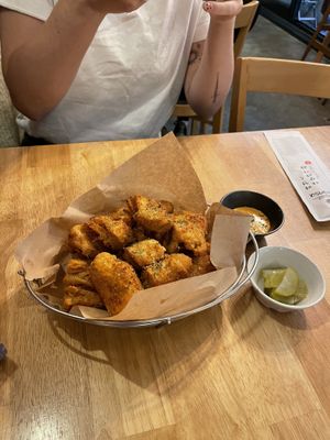 Curry  fried chicken   at Vegan Insa - 비건인사 in Seoul