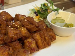 Vegan fried chicken   at Vegan Insa - 비건인사 in Seoul