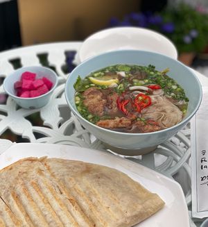 Vegan pho. It is seasonal so you better to check during the summer time whether it is avaiable  at Vegan Insa - 비건인사 in Seoul