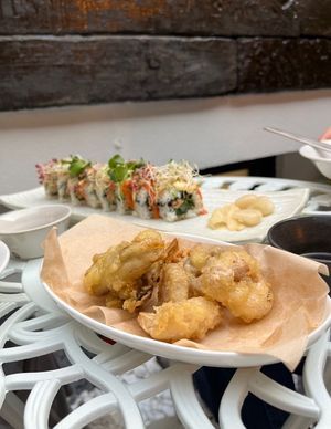 Fries and vegan roll  at Vegan Insa - 비건인사 in Seoul