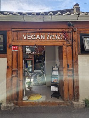 Outside at Vegan Insa - 비건인사 in Seoul