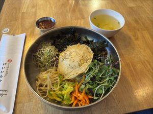 Vegan bibimbap  at Vegan Insa - 비건인사 in Seoul