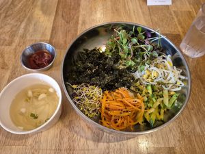 Gluten free bibimbap. at Vegan Insa - 비건인사 in Seoul