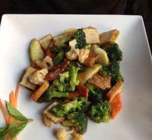 tofu delight at Veggie Fun in Providence
