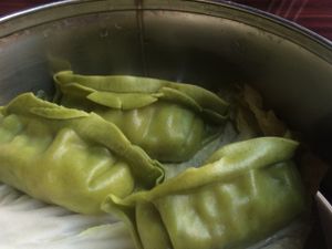 steamed dumplings  at Veggie Fun in Providence