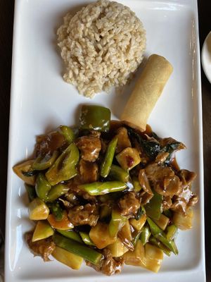 Basil soy protein lunch  at Veggie Fun in Providence