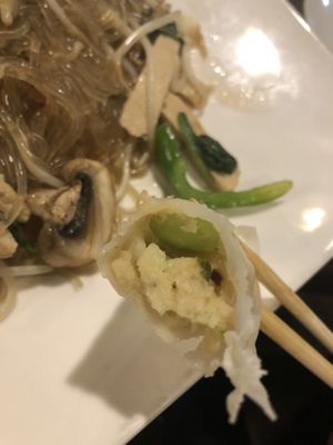 A7 vegetable dumplings   at Veggie Fun in Providence