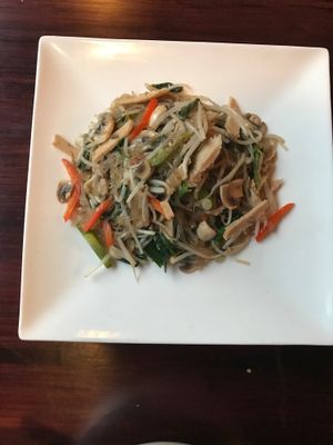 Korean style clear noodles at Veggie Fun in Providence