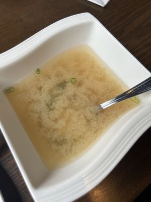 Miso soup at Veggie Fun in Providence