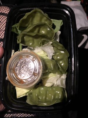 Steamed dumplings  at Veggie Fun in Providence