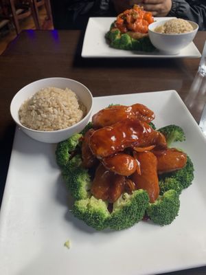 orange sauce wheat protein 🧡 at Veggie Fun in Providence