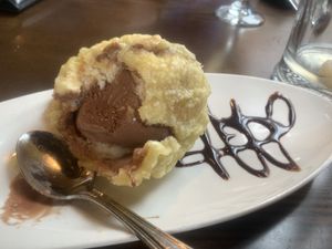 Chocolate fried ice cream  at Veggie Fun in Providence