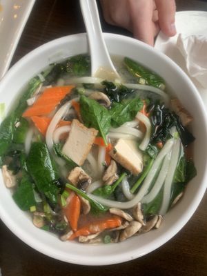 Udon soup  at Veggie Fun in Providence