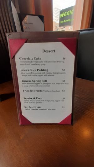 Desserts at Veggie Fun in Providence