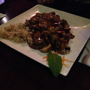 mushroom seitan at Veggie Fun in Providence