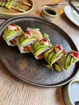 Sushi - avocado dragon   at Victors in Alderley Edge