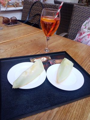 Complementary dessert at Soya in Vienna