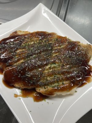 Vegan okonomiyaki   at TAKO Japanese Casual Food Stand in Munich