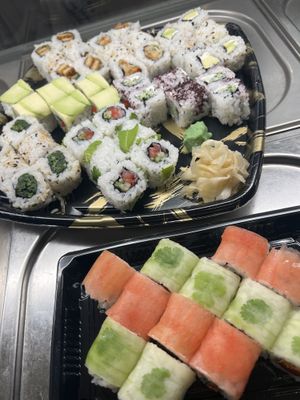 Vegan sushi  at TAKO Japanese Casual Food Stand in Munich